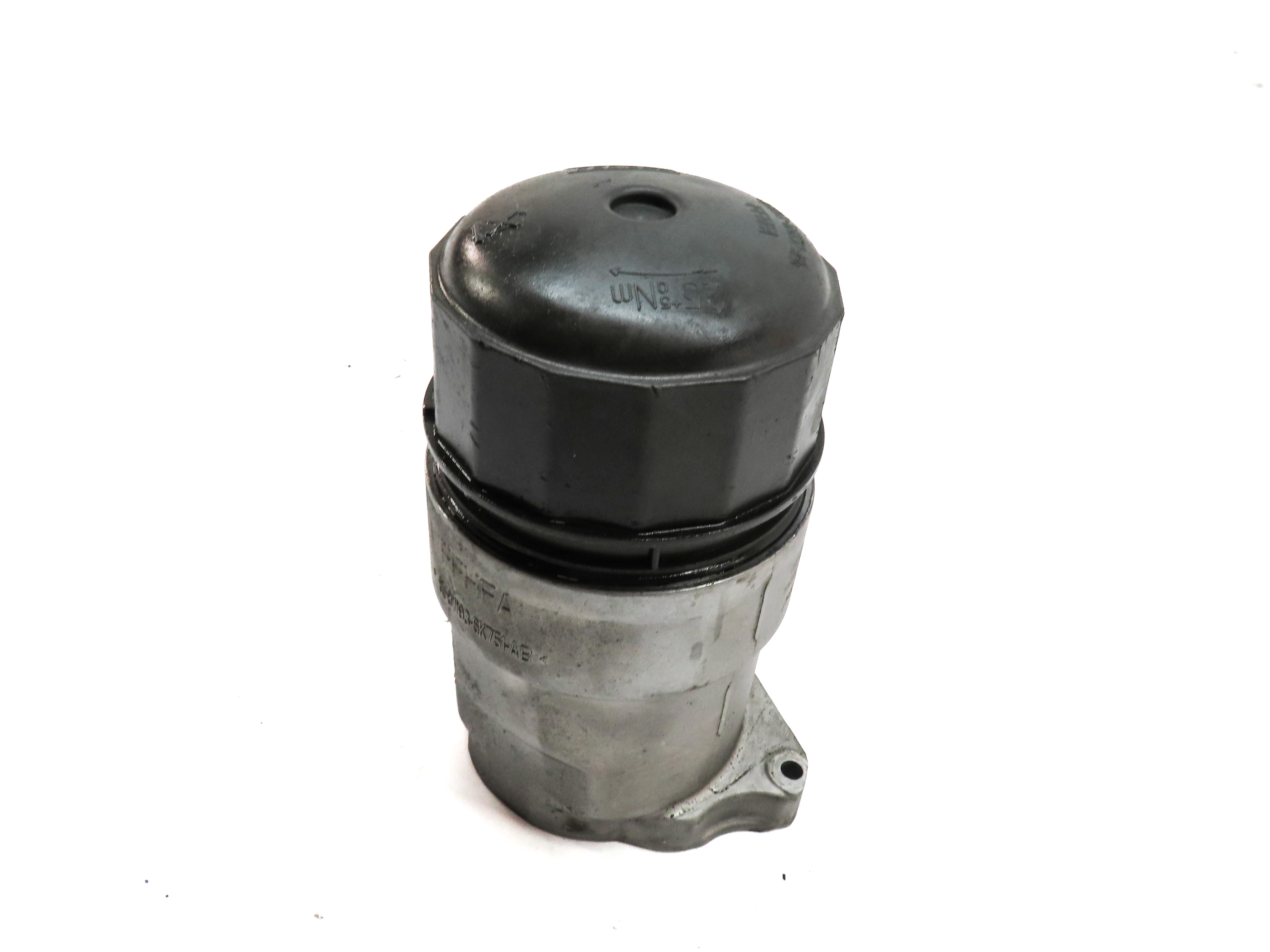2012 LAND ROVER LR4 (L319) 5.0L NON SUPER ENGINE MOTOR OIL FILTER HOUSING w/CAP — exact item pictured